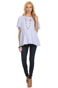 Periwinkle Relaxed Maternity Tunic