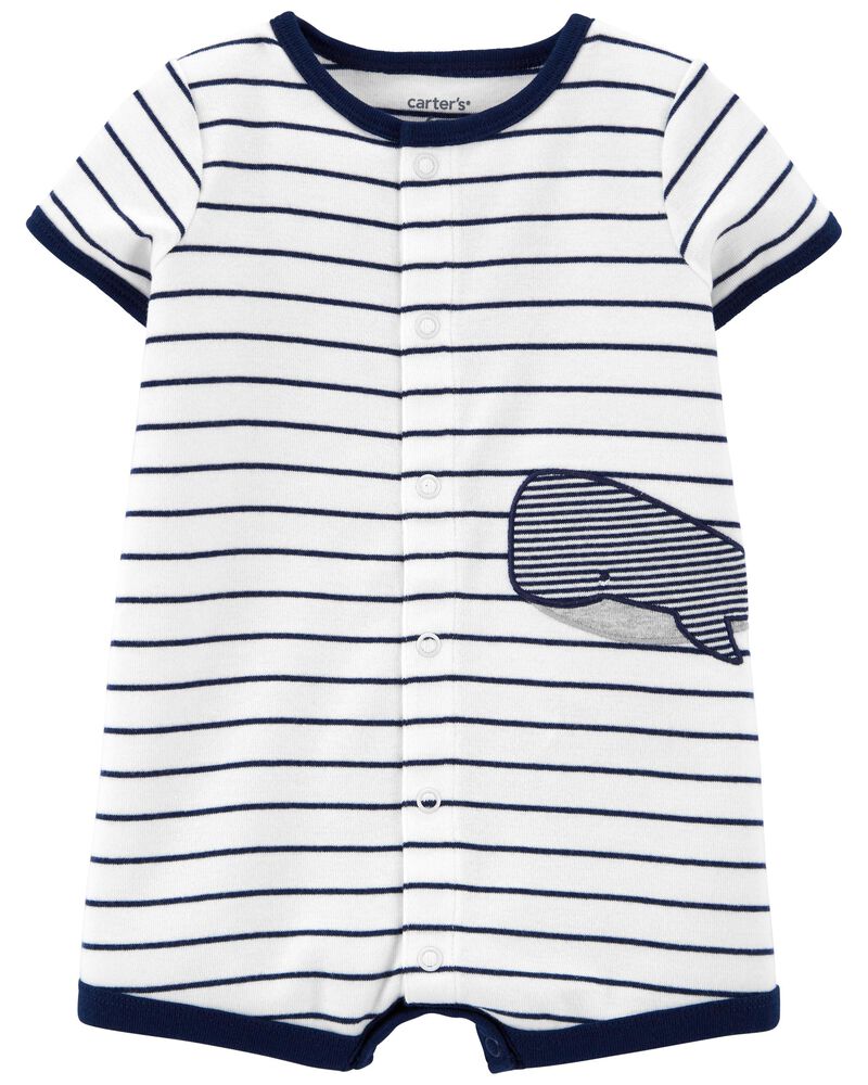 Whale Snap-Up Romper