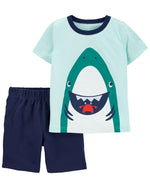Load image into Gallery viewer, Happy Shark Toddler Set

