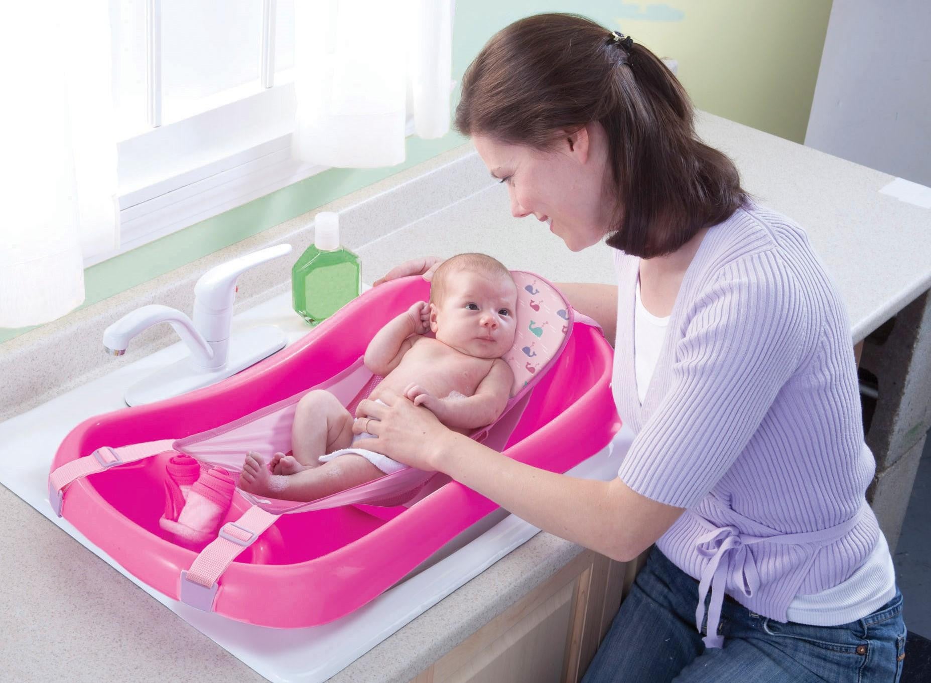 The First Years Sure Comfort Deluxe Newborn to Toddler Tub with Sling